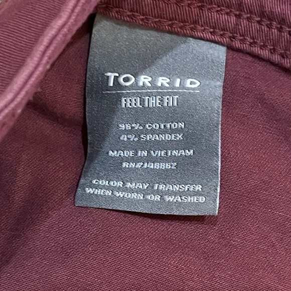 Torrid Aviator Mid Rise Stretch Pants - Picture 13 of 13